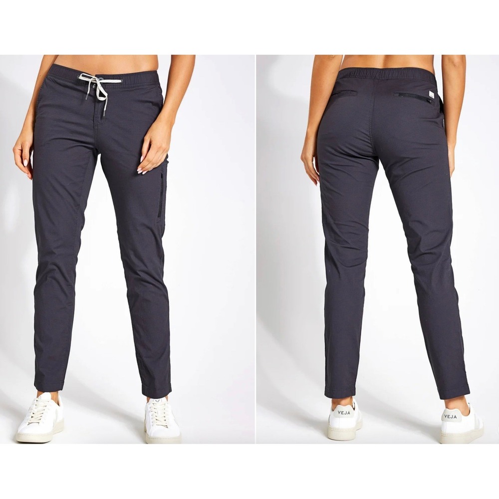 VUORI Charcoal Ripstop Climber Pants VW401 Women's Medium Stretch Hiking Cargo